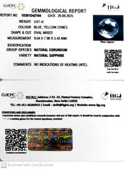 3.61/CT Natural Pitambari Stone with Govt Lab Certificate (16650)